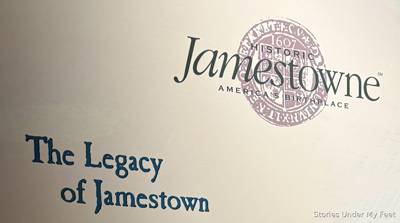 The “Legacy of Jamestown” panel at Historic Jamestowne